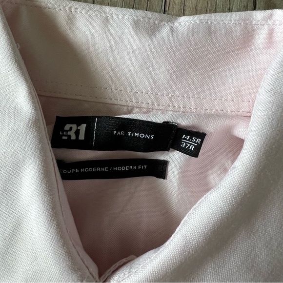 Simons Pink Dress Shirt Classic Long Sleeve - Picture 3 of 3